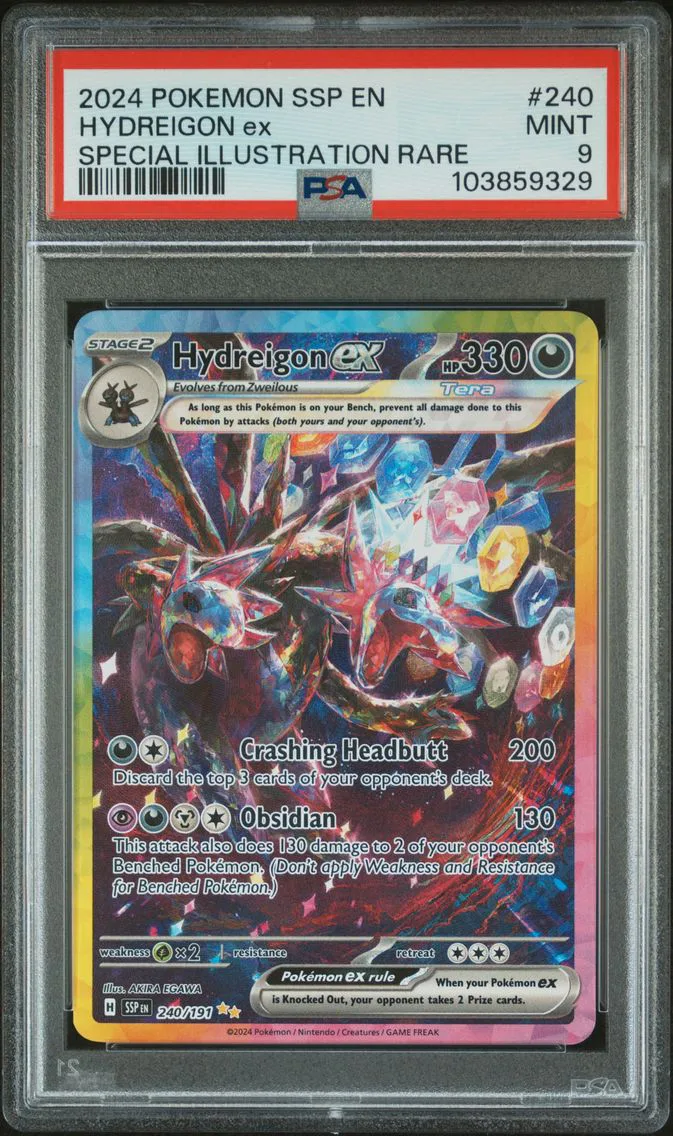 2024 #240 Hydreigon EX PSA 9 Ssp